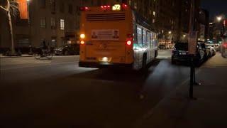 MTA NYC Bus: Riding NovaBus LFS HEV #9750 on M72 to Central Park West and 72nd St