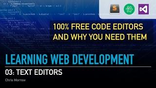 Learn Web Development - 03 - Text Editors