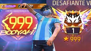 PEGUEI TOP 1 GLOBAL 999 ESTRELAS DESAFIANTE CS RANQUEADO  SEASON 27  HIGHLIGHTS FREE FIRE