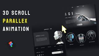 Figma Parallax Scroll Animation Tutorial |create Figma Parallax Effects in minutes!!