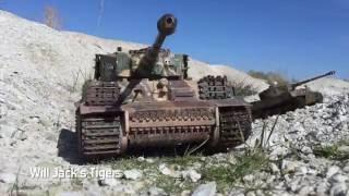 TANK - PANZER MARSCH Tiger Panzerschlacht RC vs. Russische T-34  WORLD of TANKS in real!