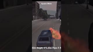 Survived the fall, trolled by a tank #gta3 #chaosmod #gtafail #gaming