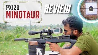 PX120 Minotaur Review |New Year !! New Gun !!| Precihole Bullpup Air rifle | 25 and 50 Yards Testing