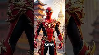  Паутина по всему миру! Что если бы Человек-паук был в разных странах? #SpiderManAroundTheWorld