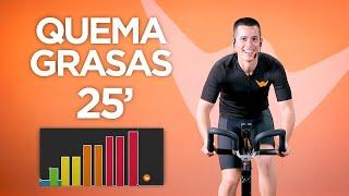 Clase completa ciclo indoor quemagrasas en 25 minutos