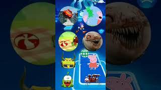Pixar Car vs Peppa Pig vs Om Nom Exe vs Choo Choo Charles X Coffin Dance Tiles Hop 12