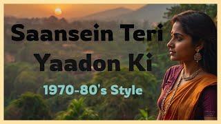 "Saansein Teri Yaadon Ki" I 1970-80's Style I Bollywood Song I 70s Romance I 80s Romance