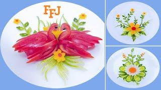 Brilliant Skills In Vegetable Decorations & Food Platter DIY