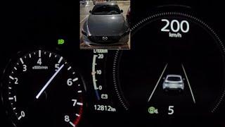 Mazda 3 bp 0-200 km/h acceleration & sound | ESP off | #mazda3 #naturallyaspirated #petrol