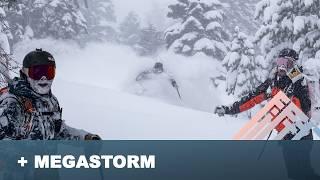 FIFTY+ Tahoe Megastorm - Skiing the Biggest Storm of the Year with two Olympians