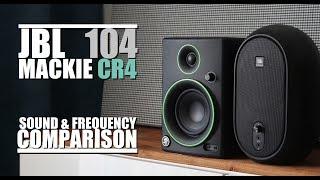 JBL One Series 104 vs Mackie CR4  ||  Sound & Frequency Response Comparison