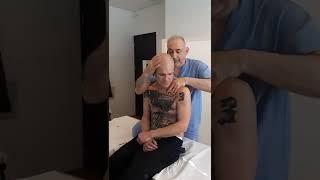 neck cracking chiropractic adjustment asmr chiropractor Evgeni Trigubov