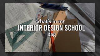 what's in my (interior design/art school) bag? // fall 2019