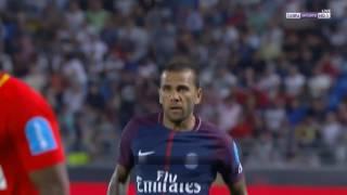 Фантастический дебютный гол Дани Алвеса за "ПСЖ" Daniel Alves free kick vs As Monaco 29.07.2017