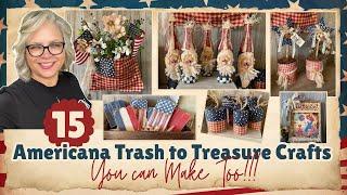  ALL NEW Americana Crafts Using Items You Already Own ~ Trash to Treasure Ideas You Can Make Too!