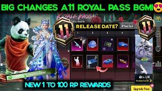 BGMI NEW ROYALE PASS DATE/ A11 ROYAL PASS 1 TO 100 RP REWARDS/ BGMI NEW RP KAB AAYEGA 60 UC VOUCHER