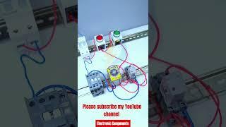 contacter push button & timer relay wiring #electrician #electricalswitch #electrical #autochangeov