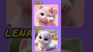 Beautiful Cat Choose One  #lisa #lena #shorts