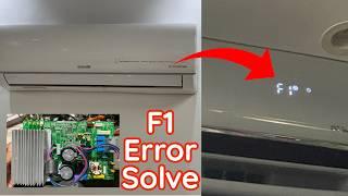 f1 error in orient dc inverter AC | f1 error code ️ air conditioner solution