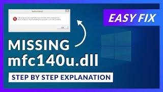 mfc140u.dll Missing Error | How to Fix | 2 Fixes | 2021