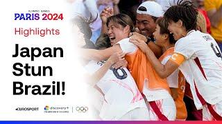 Japan late show stuns Brazil in Olympic women's football  | #Paris2024 #Olympics