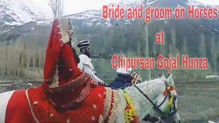 Bride and groom on Houses at Chipursan Gojal Hunza | HUNZA valley marriage || Mountain BRIDE