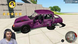 Краш тесты ИЖ 2126 ОДА в BeamNG.drive//Frolov Ncap.