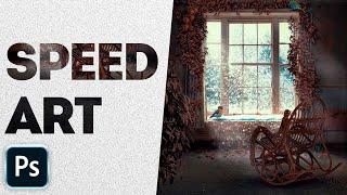 Photoshop photomanipulation "Snowfall" speed art (HD) Free