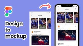 Figma mockup tutorial for beginners | Design to mockup in Figma tutorial | Mockup design tutorial.