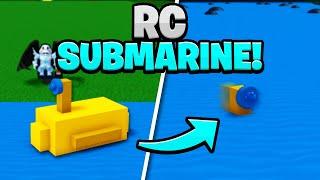 WORKING RC SUBMARINE!! - Build A Boat For Treasure!