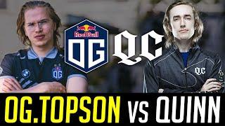 Topson vs. 12,000 MMR "Quinn" - OG vs. Quincy Crew Mid  Laner DOTA 2