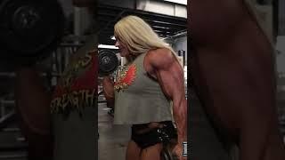 Aleesha Young muscle girl model