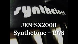 Jen SX2000 Synthetone (1978) Made in Italy Live Looping with Enso Looper- Echopad- FAC Alteza Reverb