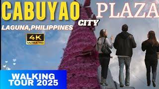 [4K] WALKING TOUR 2025 || CABUYAO CITY PLAZA TO PUBLIC MARKET