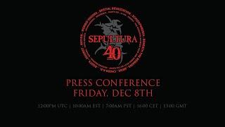 SEPULTURA - 40th anniversary press conference LIVESTREAM _ Sem Tradução