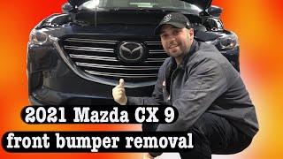 2021 Mazda CX 9 front bumper removal