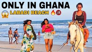 UNBELIEVABLE! I Went To The Most Popular Beach in Accra Ghana: ITS TOO LIT  Labadi beach