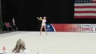 Hayley Miller 2016 Junior Olympics Providence Rhode Island  Ball Routine
