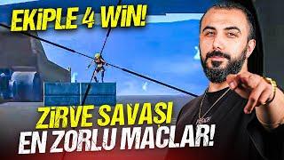 EKİPLE ZİRVE SAVAŞINDA 4 WİN ALDIK (EN ZORLU RANK MAÇLARI) | PUBG MOBILE