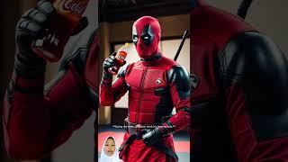 Deadpool vs Daredevil: Soda Break Turns the Fight #shorts #spiderman #marvel #avengers #shortvideo