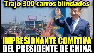 APEC 2024: La imponente comitiva del presidente de China que sorprendió a los peruanos