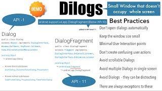 Dialogs - Part 1, An Introduction