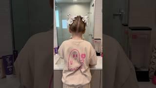 So cute & easy to do! #hair #hairstyles #moms #daughter #momlife #shorts #hairtutorial