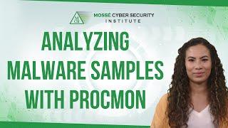 Analyzing malware samples with ProcMon