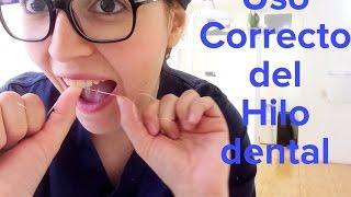 Uso correcto del hilo dental