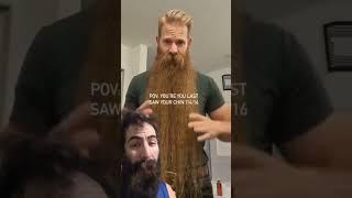 A decade of no shaving led to this