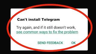 Fix Can't Install Telegram App Problem On Playstore | Play Store