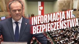 Donald Tusk - Informacja Premiera ws. bezpieczeństwa Polski