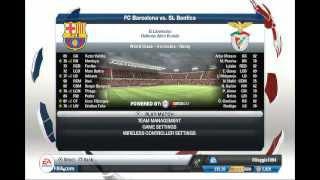 Fifa 13 |PS3| Gameplay - Barcelona vs Benfica