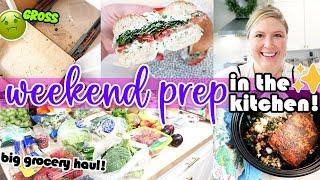 Productive Weekend Prep! Meal Prep, Grocery Haul, Cook & Clean